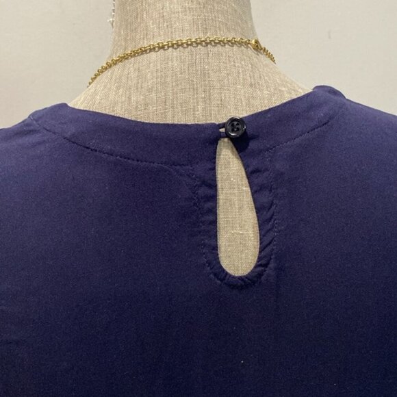 Rodebjer Lindy Blue Pablum Frill Long Sleeve Ruffle Tunic - Picture 12 of 15